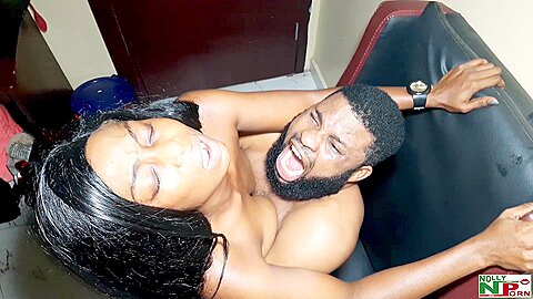 African Milf Pussy Welcomes Krissyjoh S Big Dick On Chair With Passionate Sex Part 2 - free porn video