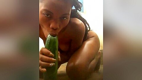 teen So Horny End Up Doing It With A Cucumber (18+) - free porn video