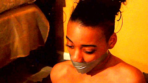 Ebony Gagged - free porn video