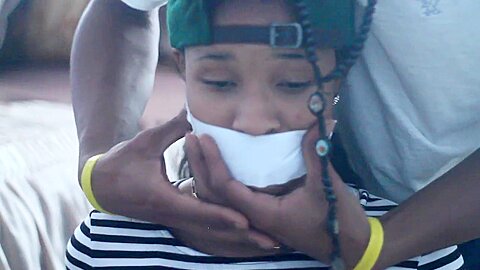 Ebony Gagged