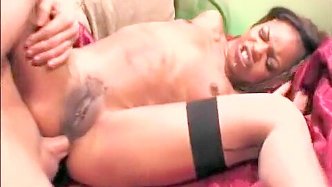 Marie Deepthroating And Anal Sex In Stockings