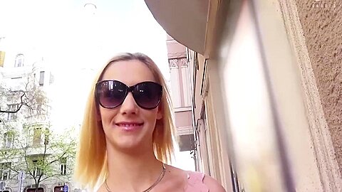 Picking Up 7 In The Street Corners. Interracial Sex With Blonde 5 P1 - free porn video