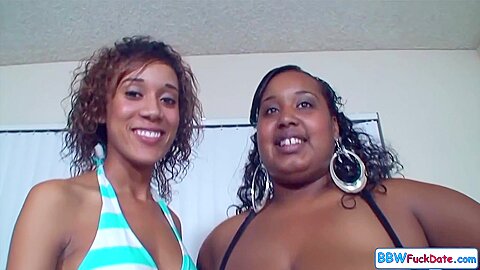 Bbw And Skinny Black Girls Practicing Blowjob - free porn video