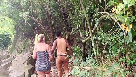 Wild Sex In Jungle At The Waterfall - free porn video