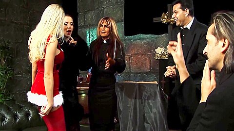 Jasmine Black And Stacey Sarans Secret After-hours Church Encounter - free porn video