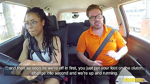 World Famous Pornstar Kira Noir Creampied After A British Driving Lesson - free porn video
