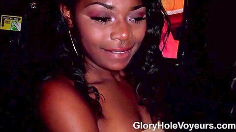 Tyra Cox Visits Gloryhole Voyeurs - Tyra Foxx - free porn video