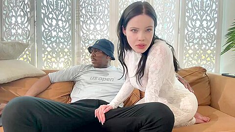 Sexy British Pawg Worships Huge Black Soul Pole - free porn video