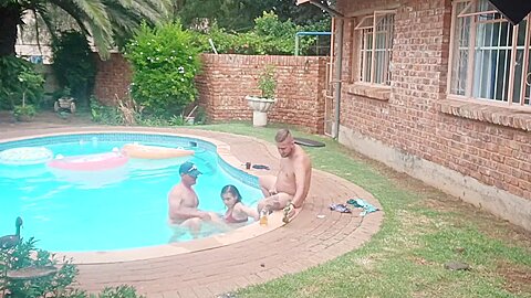 Dare Me To Play With Them In The Swimming Pool Eating Some Dick - free porn video