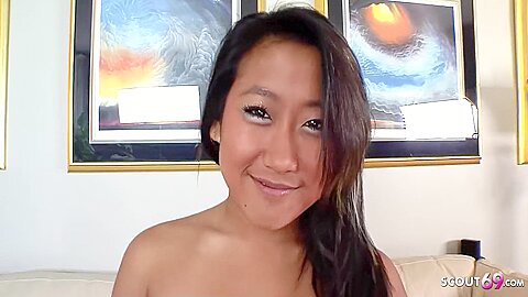 Tiny Asian Small Tits Girl Seduce To Casting Fuck By Big Dick Agent - free porn video