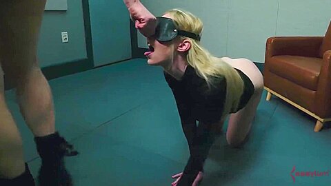 Big Butt Milf Submits To Rough Anal Domination In Blindfold :: Blonde in Mesh Bodysuit Gets Hard Anal and Face Fucking - free porn video