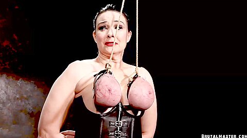 Master Filth Skewered Bullwhipped Destroyed :: Brutal Nipple Suspension BDSM Scene - free porn video