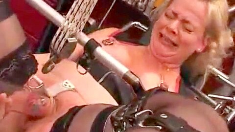 Torture Galaxy - Extreme Cunt Torture :: Big Black Plug Drill With Metal Ring Bondage - free porn video