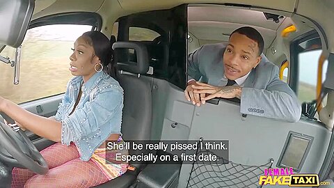 Ebony Mystique - Backseat Blowjob Then Hard Sex - free porn video